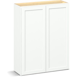 Reliabilt Parkstone II Reliabilt Parkstone II Brilliant White Wall Cabinet, 2 Doors, 33-in x 42-in - 641260 | Lowe's Pro Supply